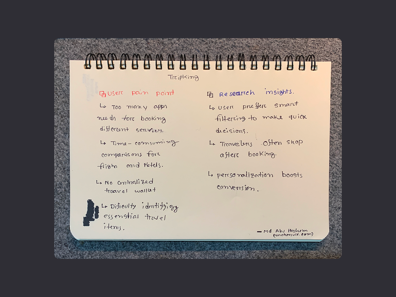 Business traveler persona