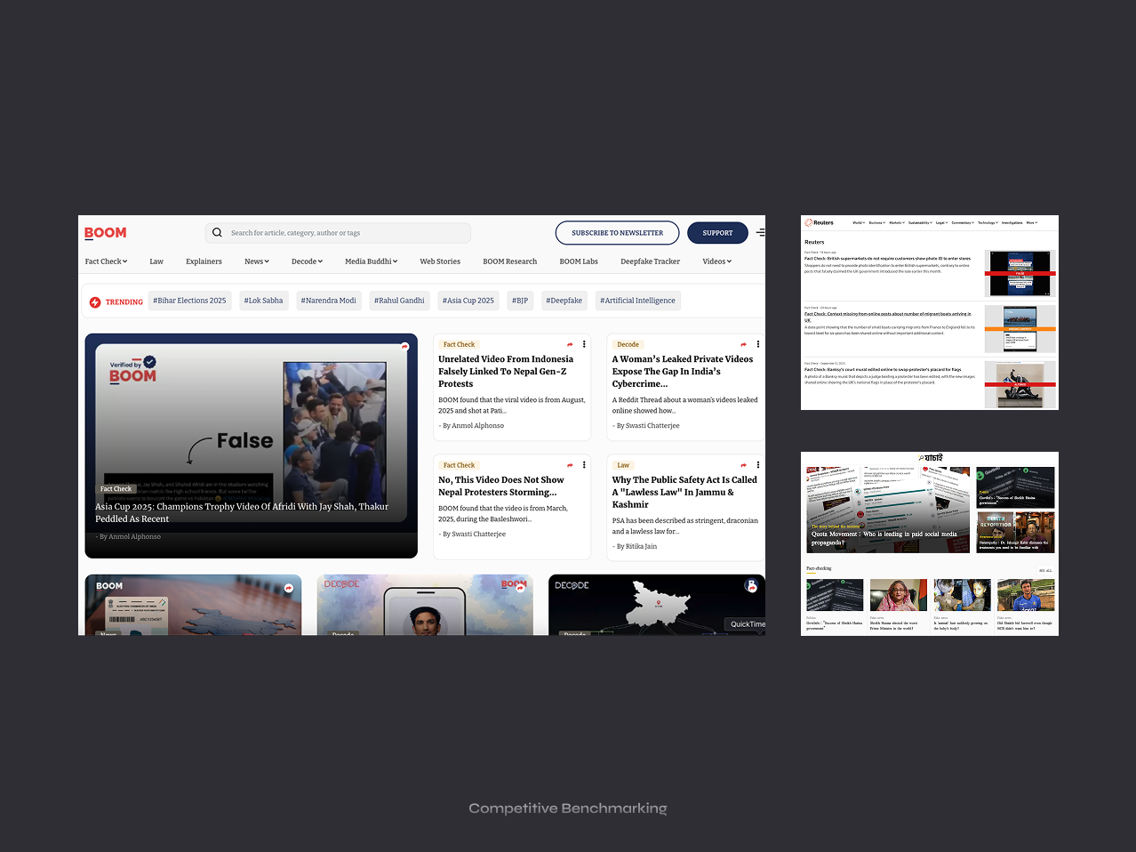 Project goals framework